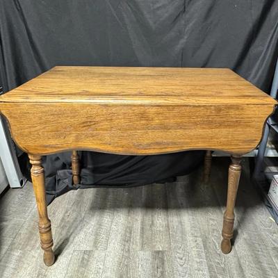Oak Drop-Leaf Table