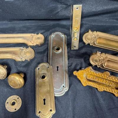 Antique Brass Door Knobs, Letter Slots, Drawer Pulls