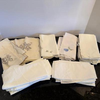 Vintage Tea Towels/Napkins Mixed Lot