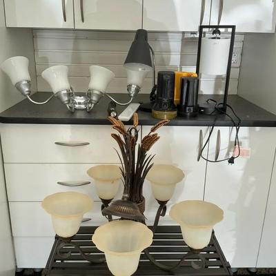 Nine Piece Light Lighting Lot