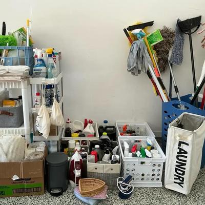 Mixed Lot Of Cleaning Supplies and Products