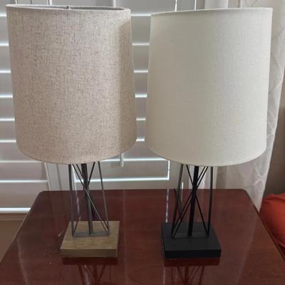 Two Side Table Lamps