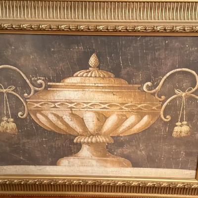 Jacques Lamy Style Urn Bowl Neo Classical Print Artwork