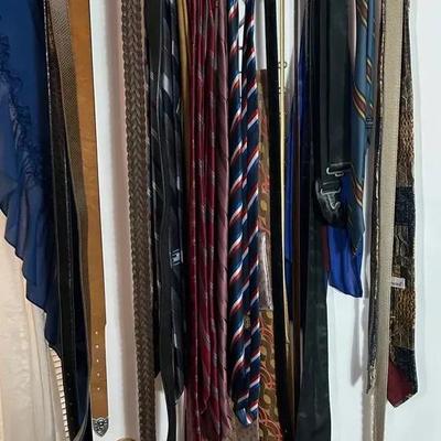 BO359 Men’s Ties & Belts + Hanging Organizer 