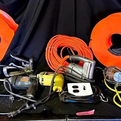 BO216 Variety Of Power Drills/Electrical Cord Bundles & More