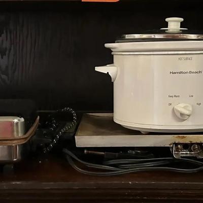 BO151 Presto Griddle, Manning Bowman Waffle Marker And Crock Pot