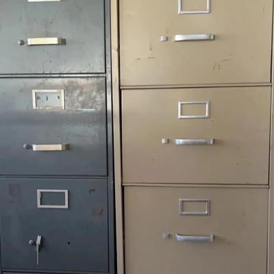 BO416 Two Large Filing Cabinets 