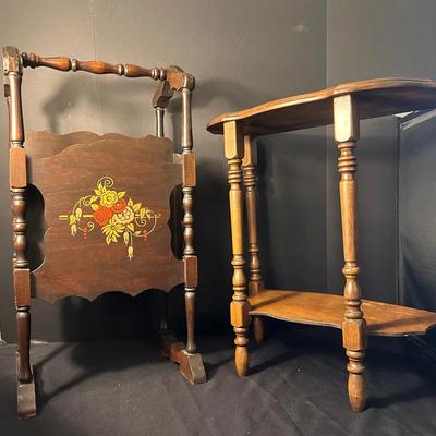 BO107 Side Sofa Table And Magazine Storage 