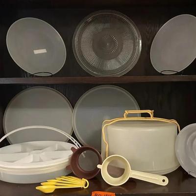 BO154 Tupperware Cake Holder, Vegetable Tray, Plates & More