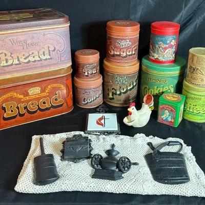 BO300 Vintage Home Style Tins And More! 