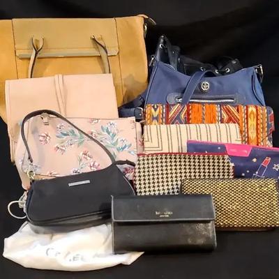 Purses, Wallets, and Makeup Bags Featuring Kate Spade and Nine West