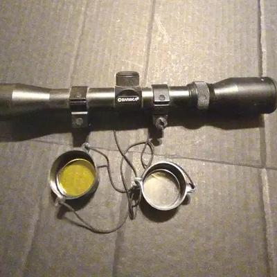 Barska Black Hunting Rifle Scope with 9x Maximum Magnification