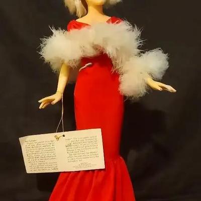World Doll Marilyn Monroe Porcelain Collectible Doll, Celebrity Series