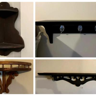 Vintage Ornate Wall Shelves Collection featuring Corner, Heart & Hook Shelves