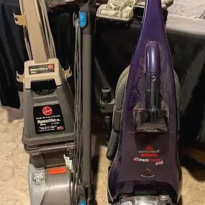 Floor and Carpet Cleaning Machine Collection Featuring Shark, Bissell, and Hoover