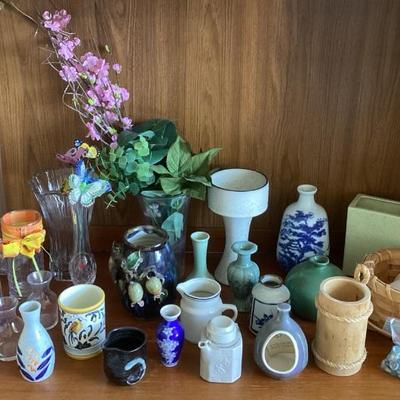 PPM037 Various Ceramic & Glass Vases & More!