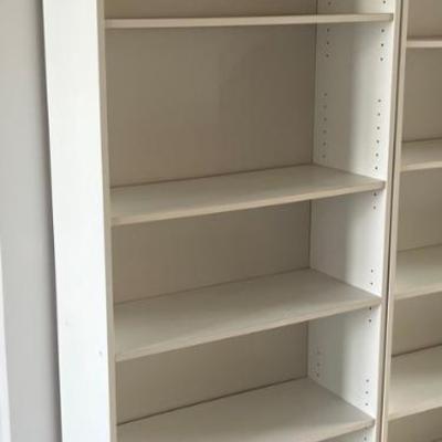 PPM051 Tall White Pressed Wood Book Shelf 