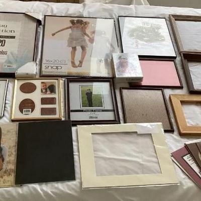 PPM098 Mystery Lot Of Picture Frames, Mattes & More!