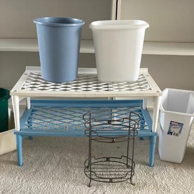 PPM054 Plastic Trash Bins, Stackable Shelving & More!