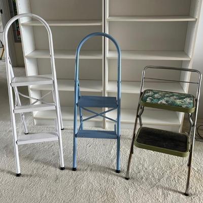 PPM055 Three Handy Metal Step Stools
