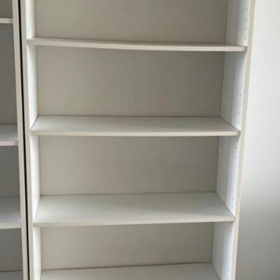 PPM052 Tall White Pressed Wood Book Shelf 