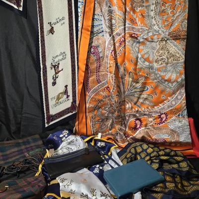 Coach Wallet, Vintage Silk Scarves, John Muir Scarf