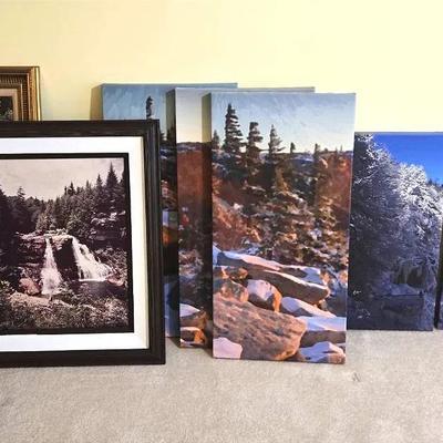 11 Pc Wall Art: Scenic Photo Prints, Vintage Pastoral