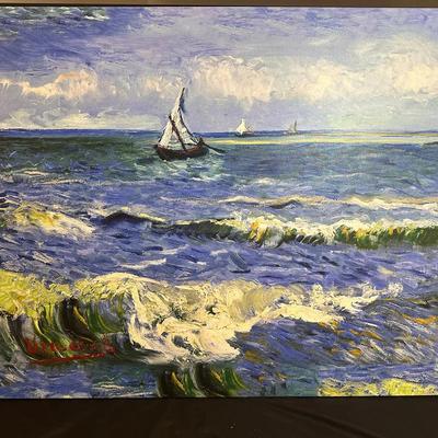 Rough Seas Canvas Print 48x36in 