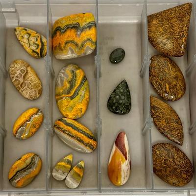 Mixed Stone Lot – Bumble Bee Jasper, Mariyam Jasper, Serpentine, Agate & More
