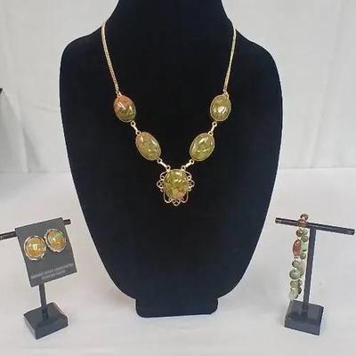 Boulder Ribbon Turquoise, Unakite, Chrysoprase - Genuine Native American 