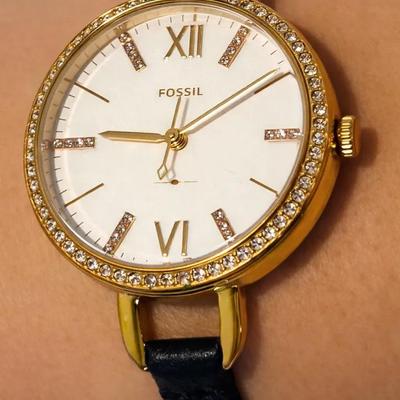 Fossil Annette ES4403 Gold-Tone Watch 