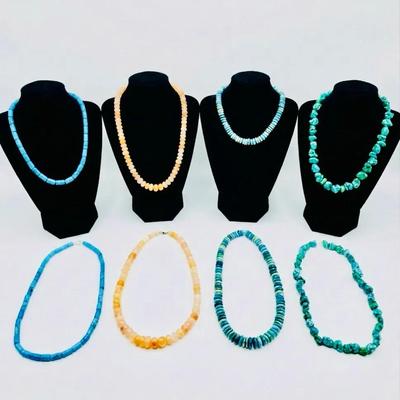 Turquoise Necklaces + Matching Bracelets  