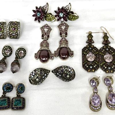 (8) Pair Heidi Daus Post Earrings