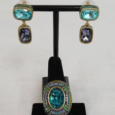 Heidi Daus Ring &.Earrings 