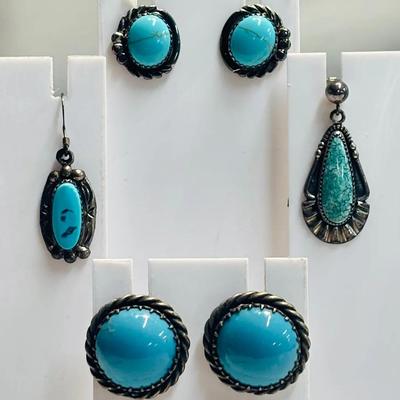 Vintage, Southwestern Turquoise Earring Inventory