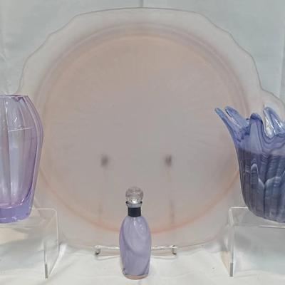 Vintage Art Glass Collection — Lavender & Pink Tones