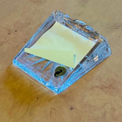 You really DO need a Waterford Crystal Post-It note holder. 
#bestnotetakerever