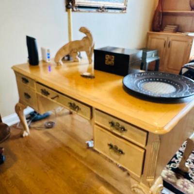 Olive wood desk