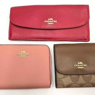 1822 • (3) coach wallets