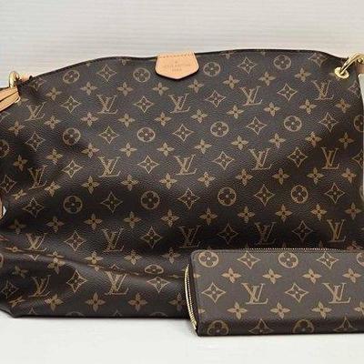 1806 • louis vuitton monogram canvas purse & wallet