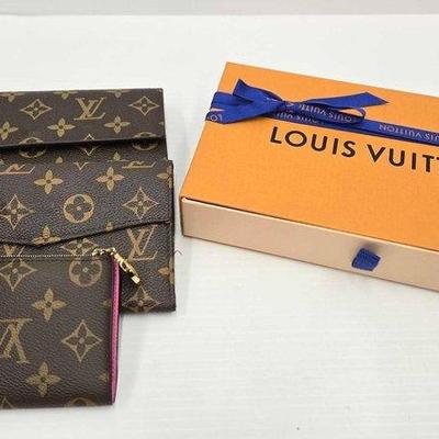 1814 • louis vuitton monogram canvas wallets & box