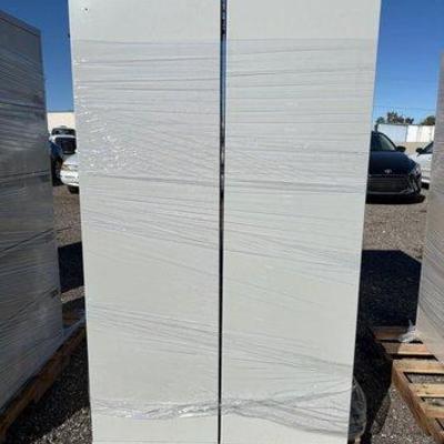 82012 • 2 metal filing cabinets with keys