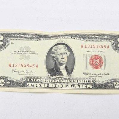 1500 • 1963 red seal $2 bill