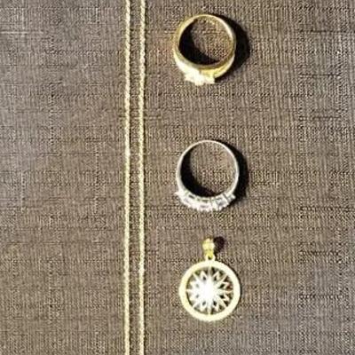 14K Chain & Rings + 10K Pendent (BR1)