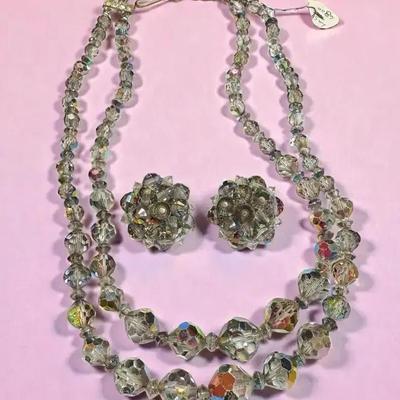 Laguna necklace clip earrings