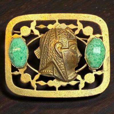 Egyptian revival brooch or sash pin