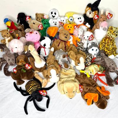 Vintage and New Beanie Babies Lot