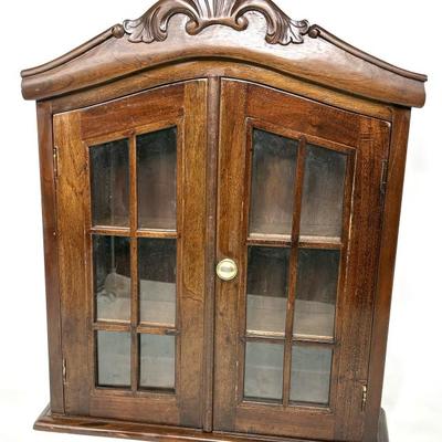 Vintage Wall Hanging Curio Cabinet 