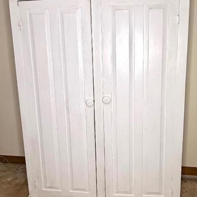Large Solid Wood Storage Cabinet **Extremely Heavy