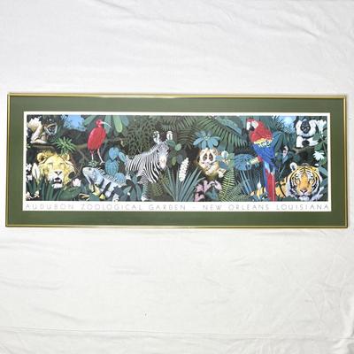 Framed NOLA Audubon Zoological Garden Print